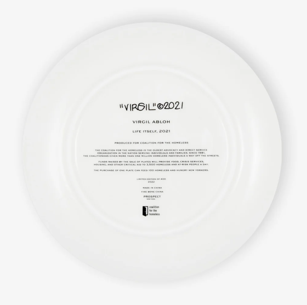 Dessert Plate by Virgil Abloh