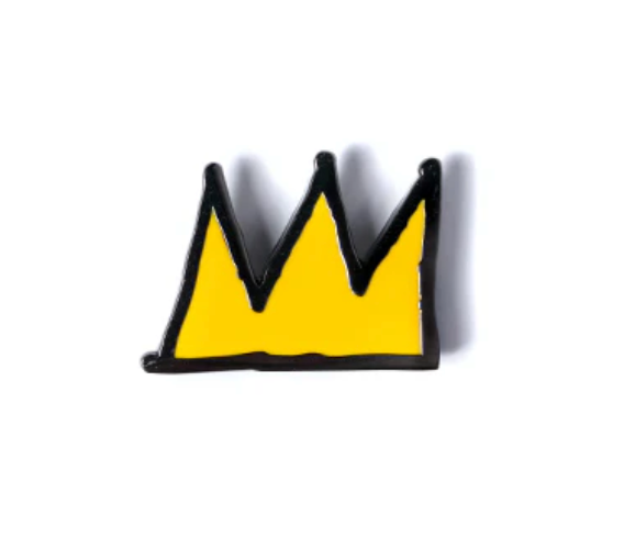 PINTRILL - JEAN-MICHEL BASQUIAT - Crown Pin- Yellow