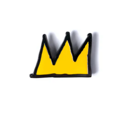 PINTRILL - JEAN-MICHEL BASQUIAT - Crown Pin- Yellow