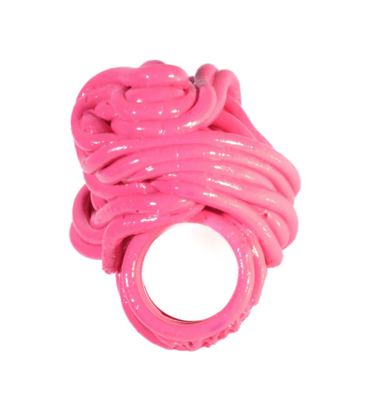 Corsi Spaghetti Ring Matte Fuchsia