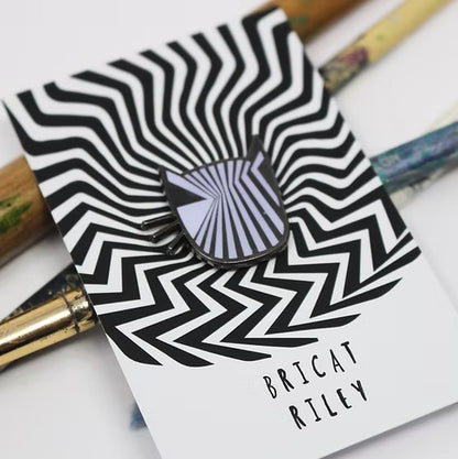 Bricat Riley Cat Artist Pin