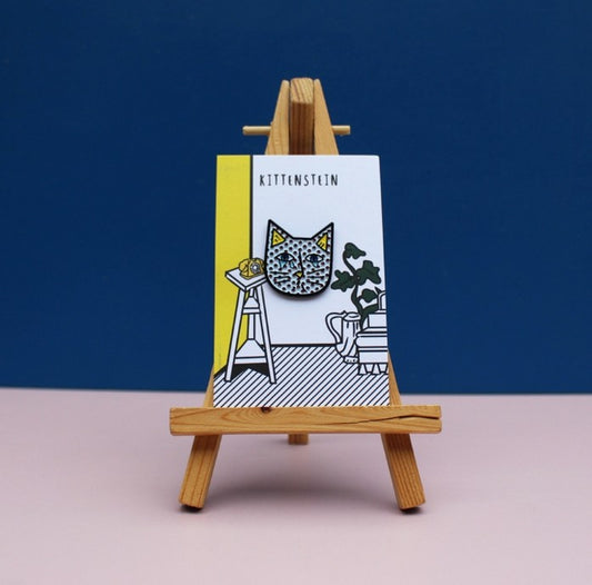 Kittenstein Cat Artist Pin