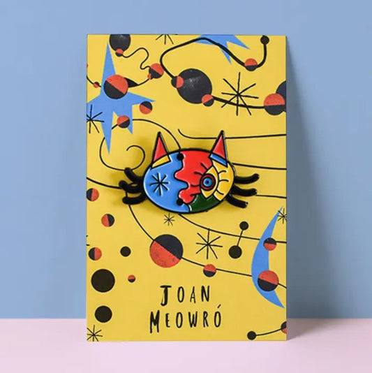 Joan Meowro Cat Artist Pin