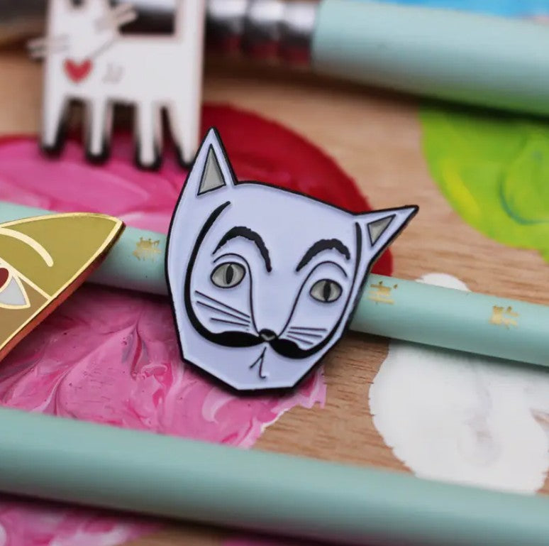 Salvador Catli Cat Artist Pin
