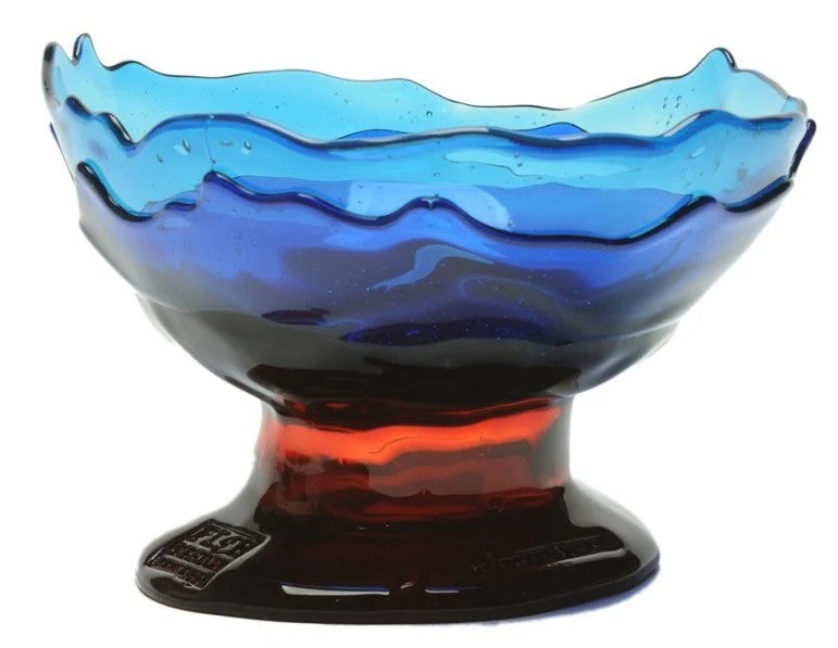 Corsi - Big Collina Vase Extra Colour - Clear Blue, Blue And Dark Ruby  - Small