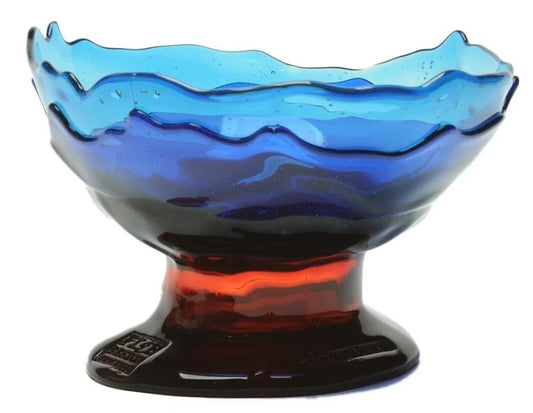 Corsi - Big Collina Vase Extra Colour - Clear Blue, Blue And Dark Ruby  - Large