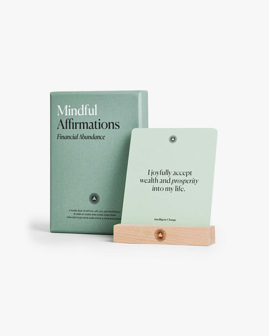 Mindful Affirmations Financial Abundance, Display Cards Gift