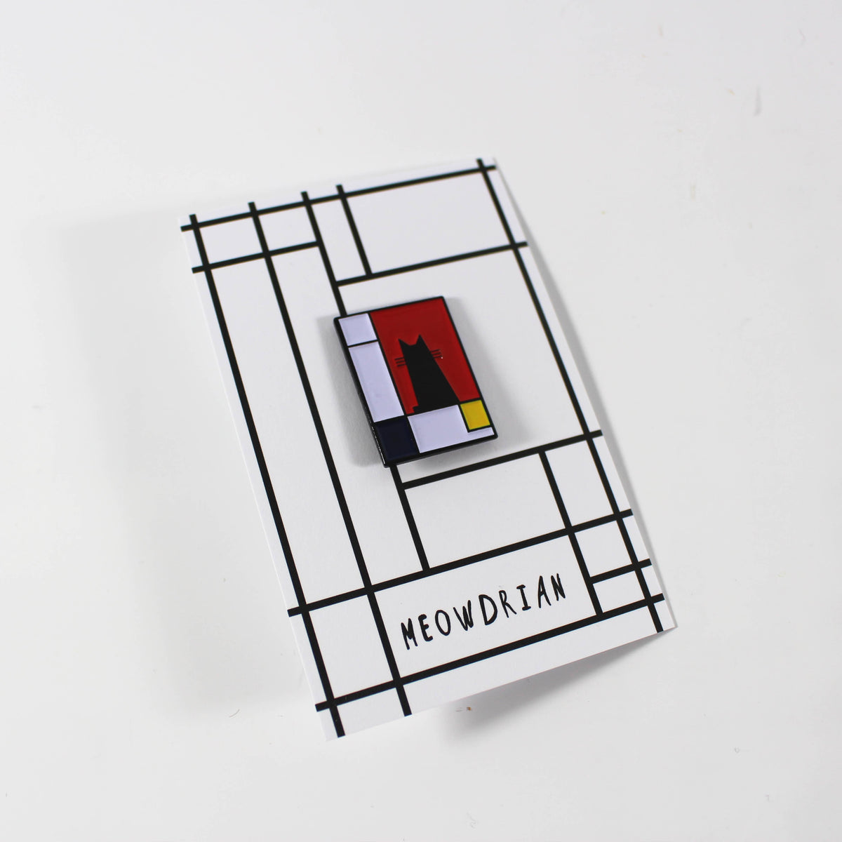 Pin Cat Rtist Meowdrian Cat Artist Pin – ICA Miami