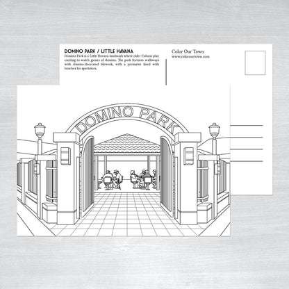 Miami Coloring Postcards - Set of 10 unique designs