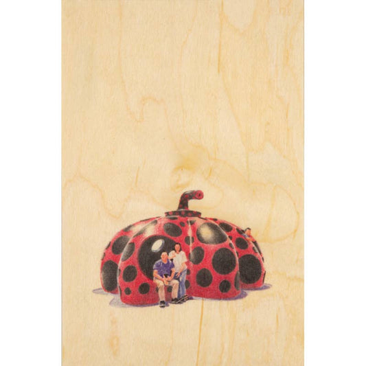 Wood Postcard People at Museum Kusama