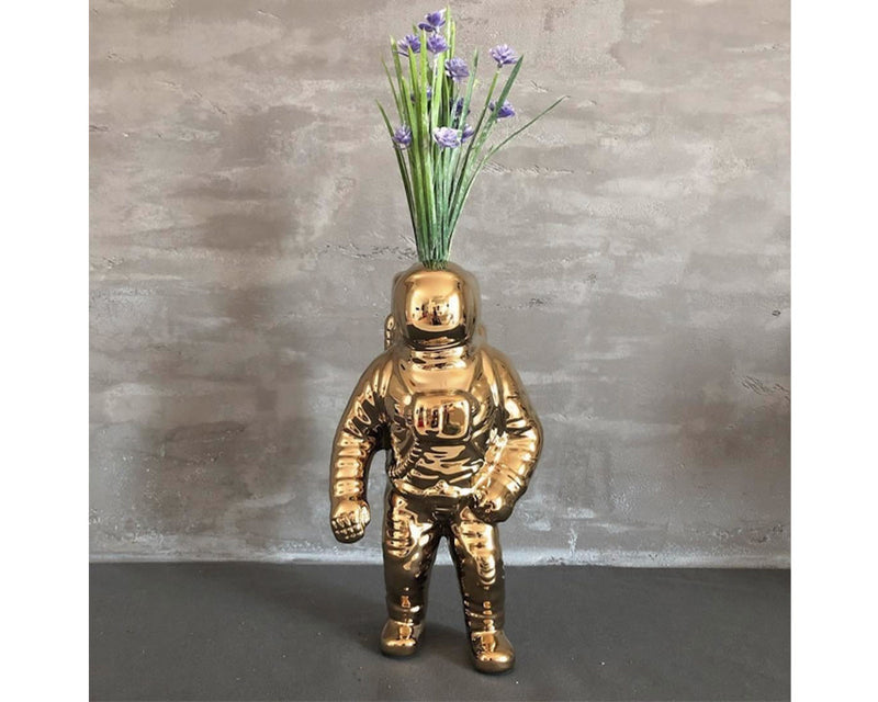 gold starman vase