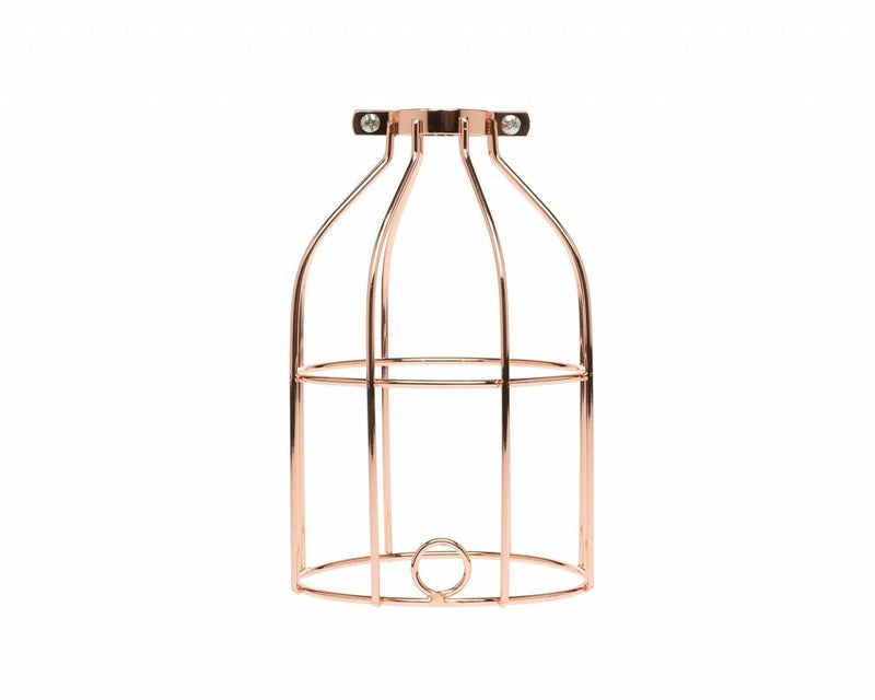industrial light bulb cage - copper